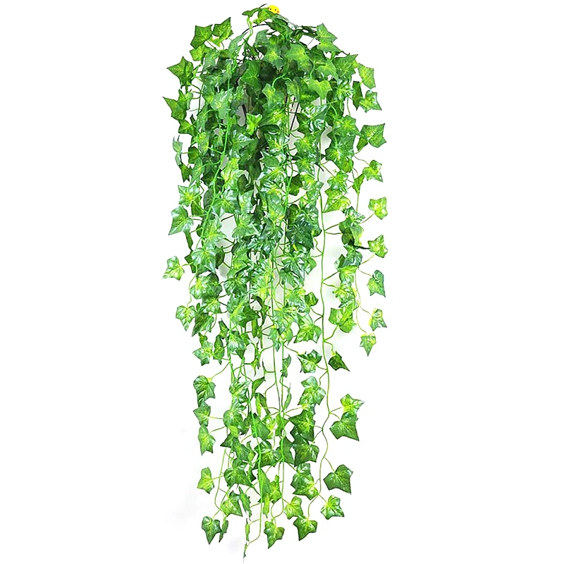 1PC 210CM Artificial Plant Vine Home Decoration Ivy Leaf Artificial Hanging Leaf Garland Wall Outdoor Wedding Party Decorations