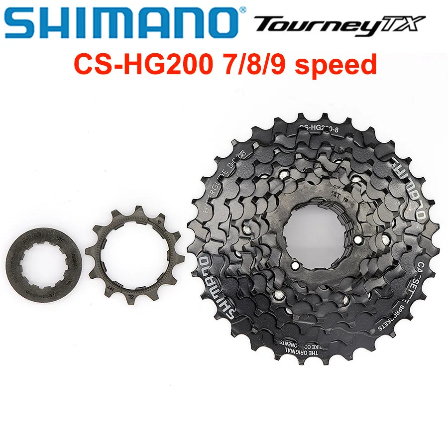 Shimano TOURNEY TX HG200 CS 7 8Speed Cassette Sprocket CS-HG200 7s 8S 9S 8v 7v 9v 12-28T 12-32T Mountain Bike MTB Chains 32T 28T