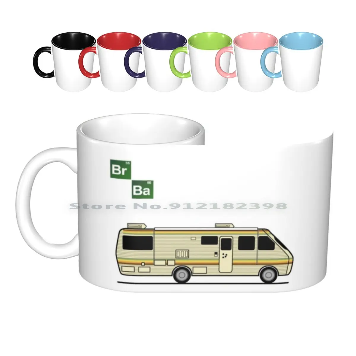 Caravan - Ceramic Mugs Coffee Cups Milk Tea Mug Walter White Jesse Pinkman Tv Show Crystal Meth Vector Br Ba Im The One Who