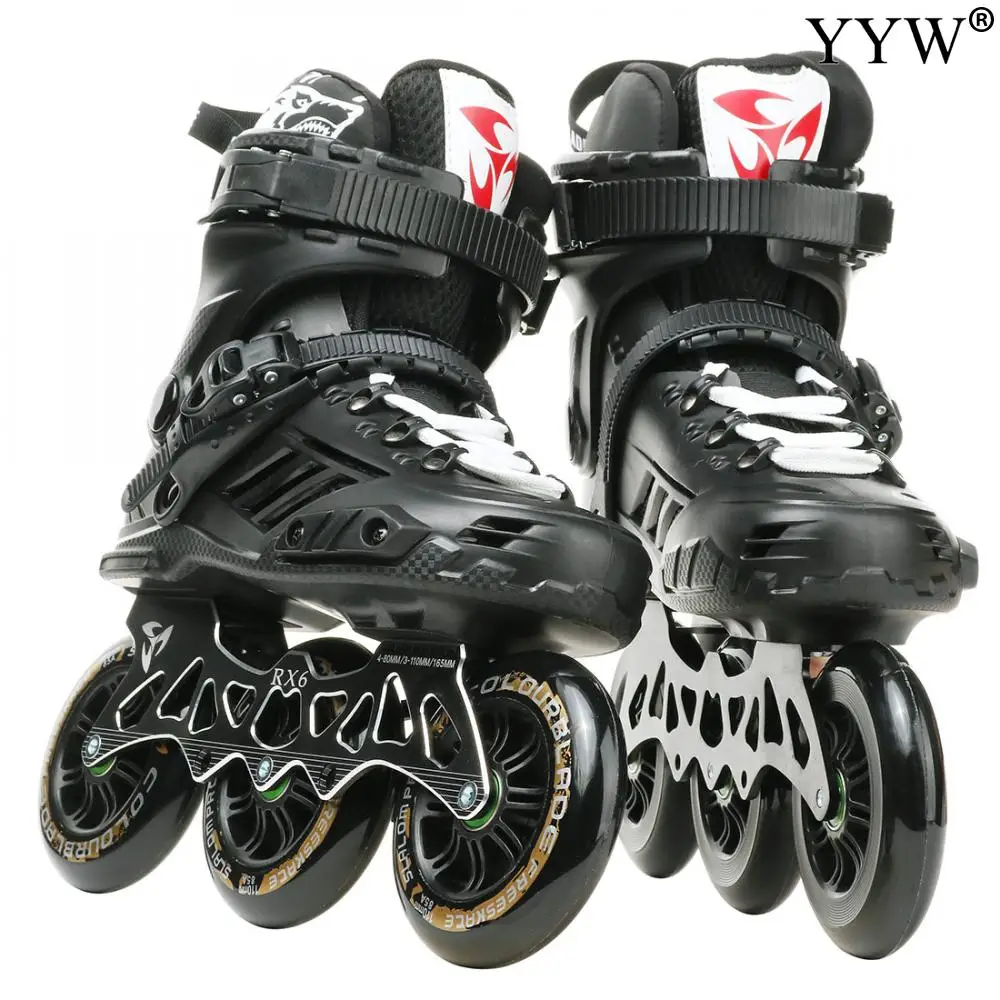 2023 Adult Inline Skates 3 Wheels Outdoor Speed Skating Shoes Sneaker Roller Skate Aluminum Alloy Trucks Advancer Beginner Men