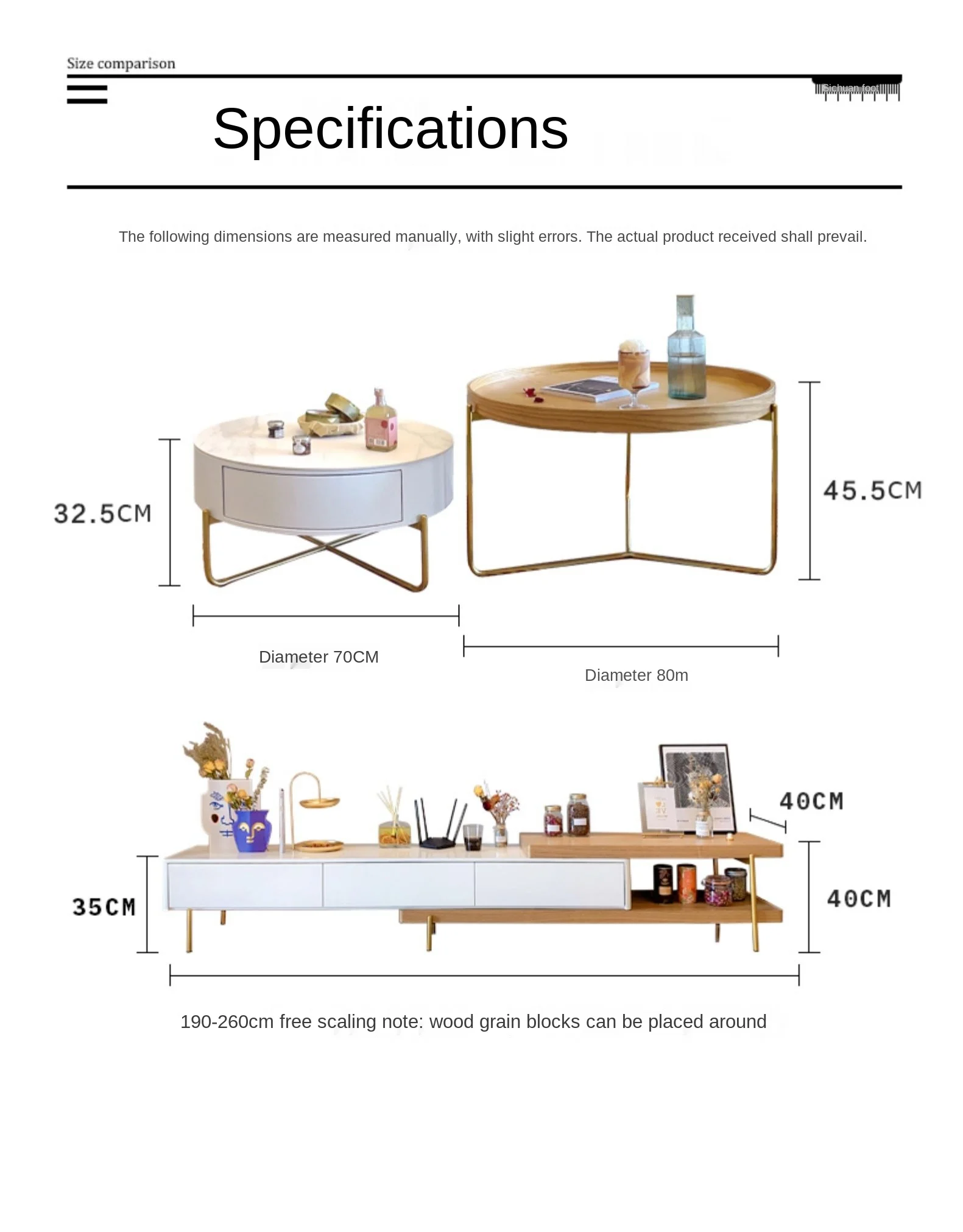 

Modern simple living room simple storage rock plate tea table TV cabinet combination