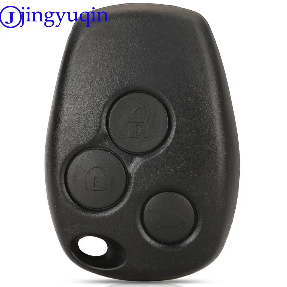 jingyuqin 2/3 Buttons Car Key Shell Remote Fob Cover Case Blank Fob For Renault Dacia Modus Clio 3 Twingo Kangoo 2 No blade