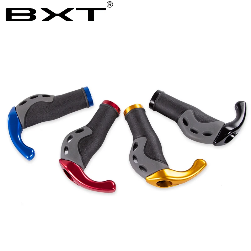 MTB Comfortable Bike Handlebar Grips, Aluminum Rubber, Bicycle Grips, Lock-on, Ergonomic Bar ends, Bicycle Parts