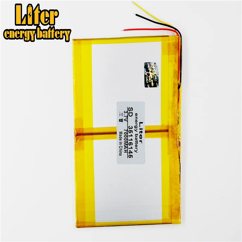 3 line 35116145 3.7V 7000MAH lithium polymer battery backup power supply 3.7V Tablet battery Rechargeable batteries