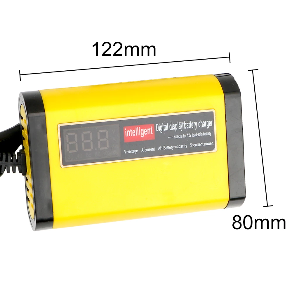 12V 2A 30W Smart Car Battery Charger Automatic Power Charging 3 Stages Battery-chargers 100V-240V Input Motorcycle Accessories