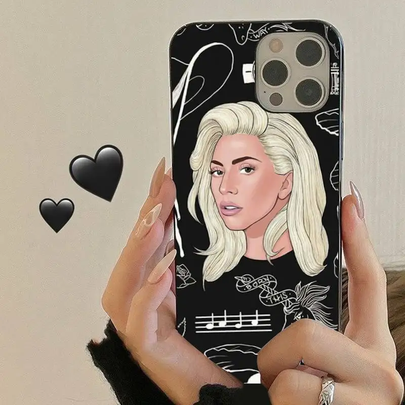 Lady Gaga famous singer Phone Case for iPhone 11 12 13 mini pro XS MAX 8 7 6 6S Plus X 5S SE 2020 XR cover