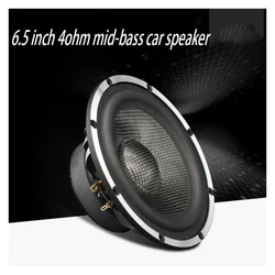 6.5 Inch Car Speaker 40-60W 4ohm Carbon Fiber Mid-woofer Car Audio Speaker Modified High-power HIFI Sound Quality Horn