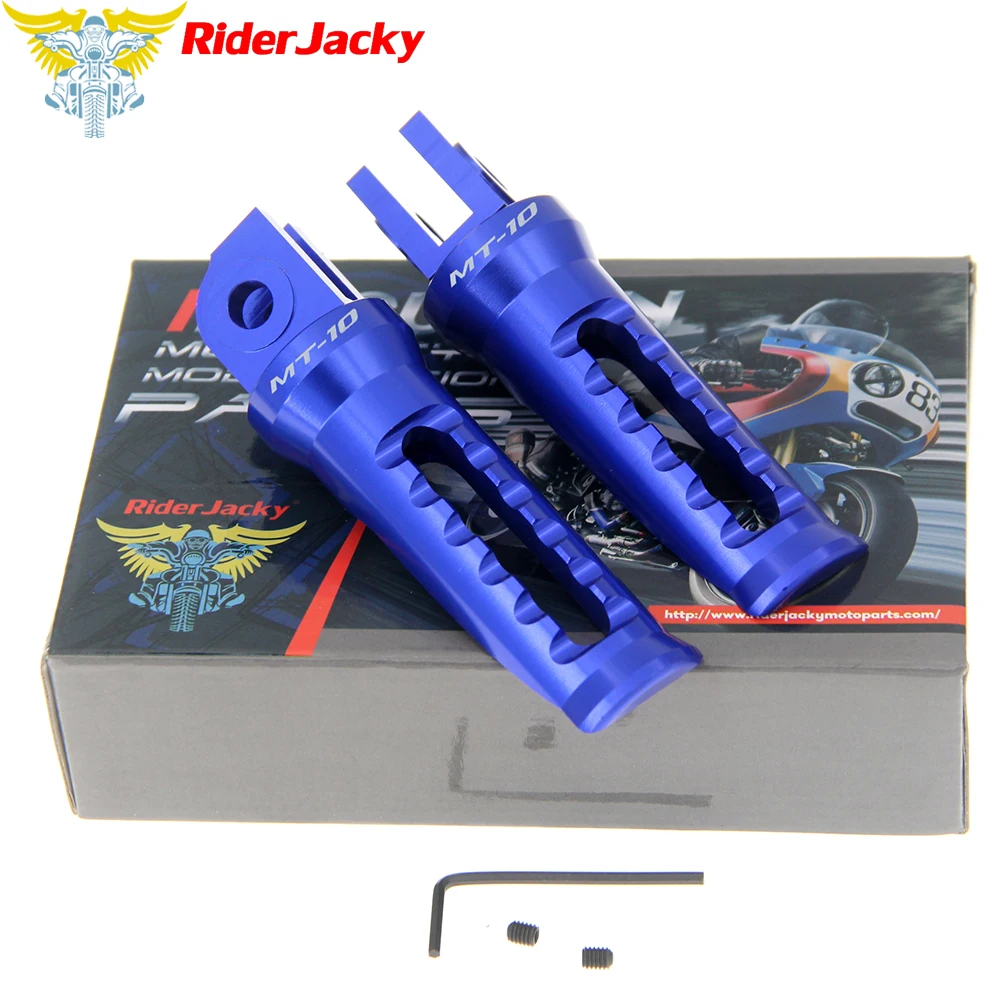 

RiderJacky For YAMAHA MT-10 MT 10 MT10 MT1 2018-2019 Motorcycle Front Footrest Foot Pegs CNC Foot Rests Pedal
