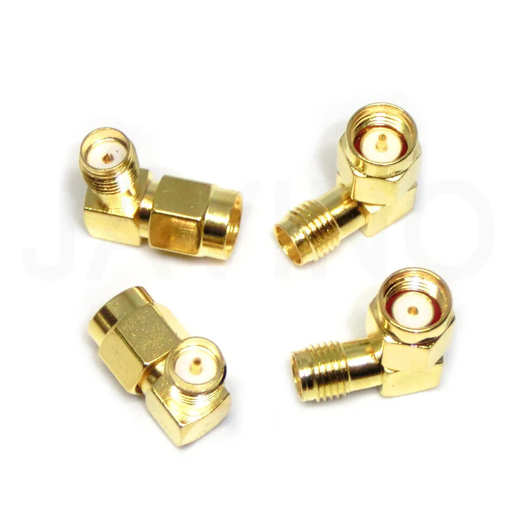 SMA to SMA Connector 90 Degree Right Angle SMA Male to Female Adapter Screw the Needle to SMA Male to Female