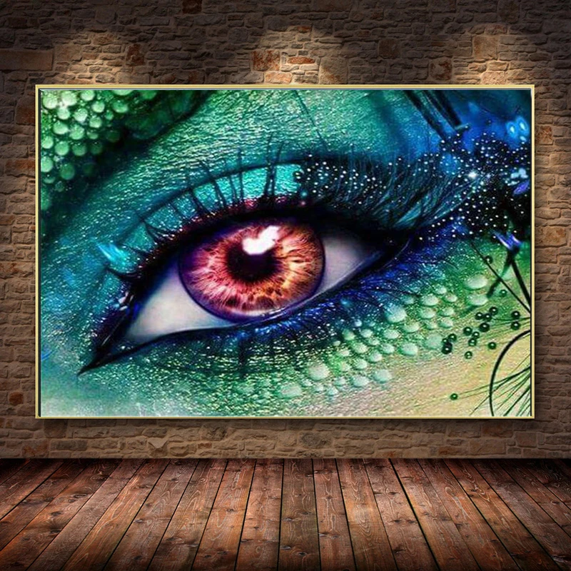 New full Square/Round Diamond 5D DIY Diamond Painting Girl's Tears Rhinestone Embroidery Cross Stitch 3D Home Decoration