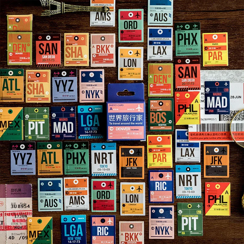 

Дорожная серия Mohamm милые стикеры на заказ s дневник канцелярские принадлежности 45 шт.