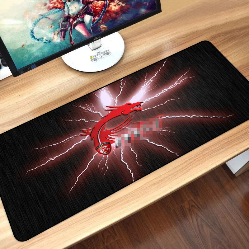 80*30cm Gaming Mouse Pad Large XL Dragon Computer Mousepad Gamer Natural Rubber Desk Mat for Keyboard  Anti-Slip Speed Version