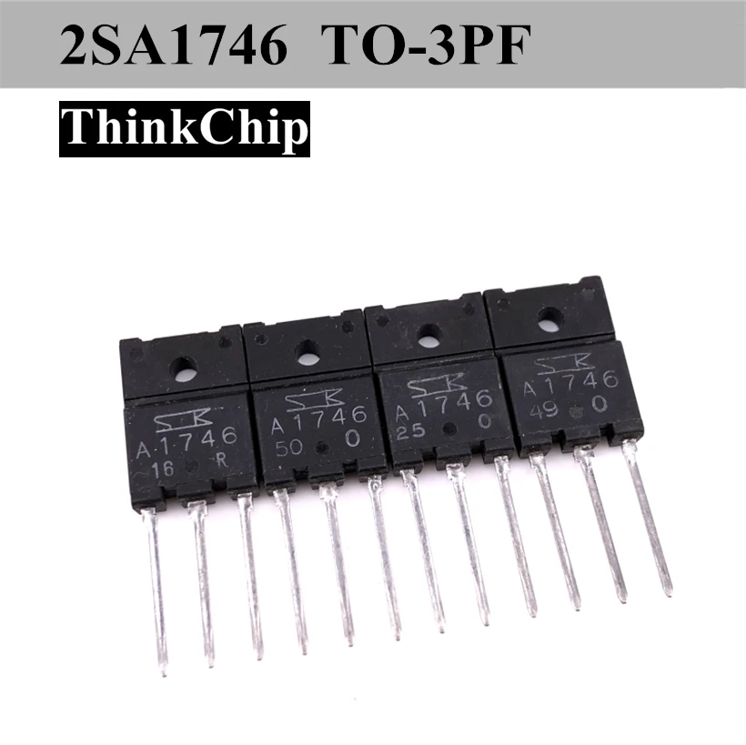 (10 piezas) 2SA1746 2SC4131 TO-3PF A1746 C4131 SANKEN Silicon PNP transistores de potencia