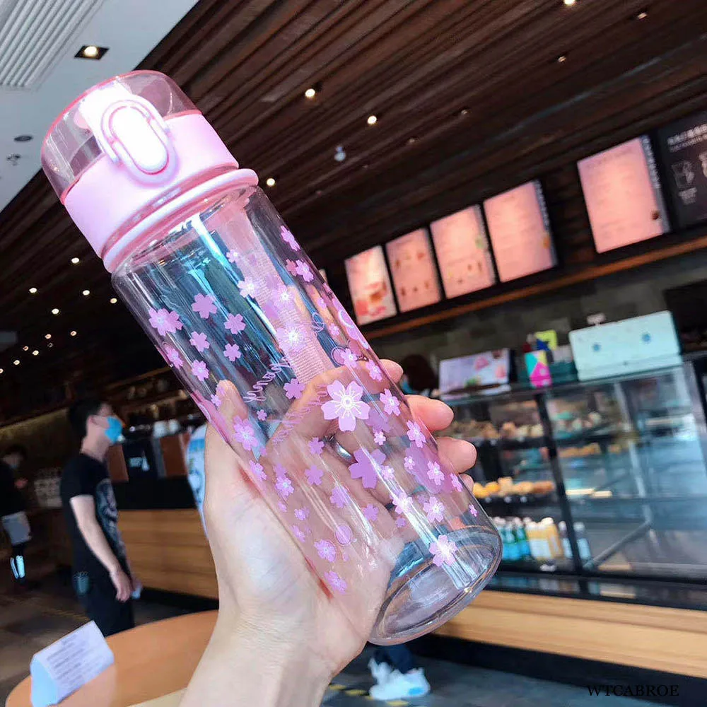 My 500ml Portable Tumbler Water Cup Girl Crystal Gym Bottle Tour Outdoor Bicycle Sports Drinking Plastic Water Bottles For Girls