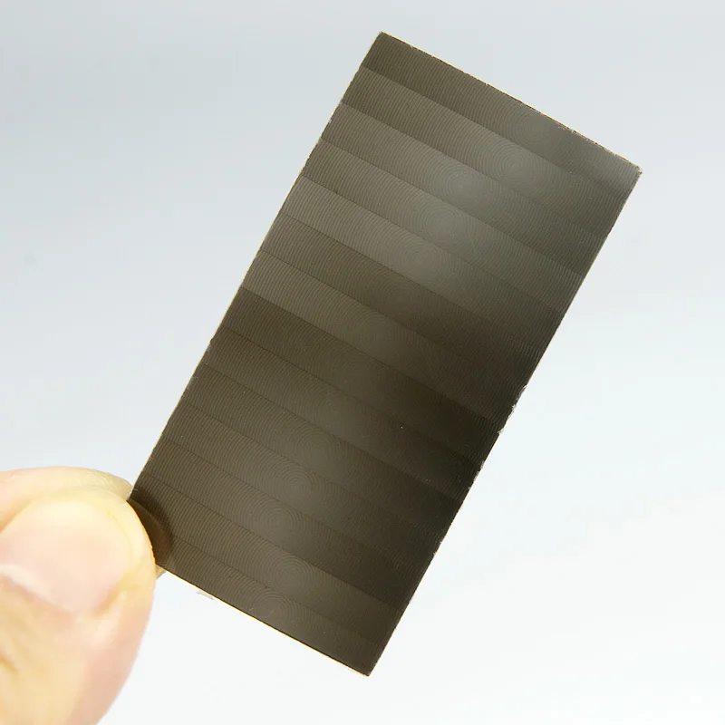 55x28.8mm Rectngle Black Optical HDPE Infrared Fresnel Lens PIR Sensing Distance 12m Focal Length 25mm