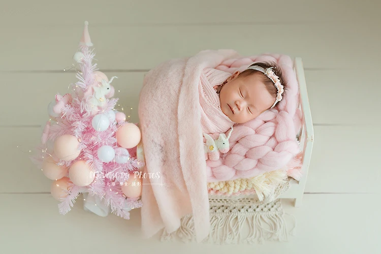 Newborn photography prop stuffed deer Christmas tree flamingo snow bear rainbow ice cream gingerbread man doll prop