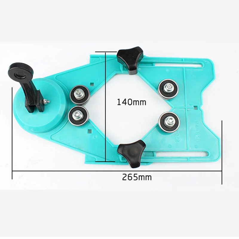 대리석 타일 구멍 로케이터 톱 코어 비트 가이드, 진공 베이스 석션 플레이트 포함, 조절 가능한 구멍 톱 코어 비트 가이드
