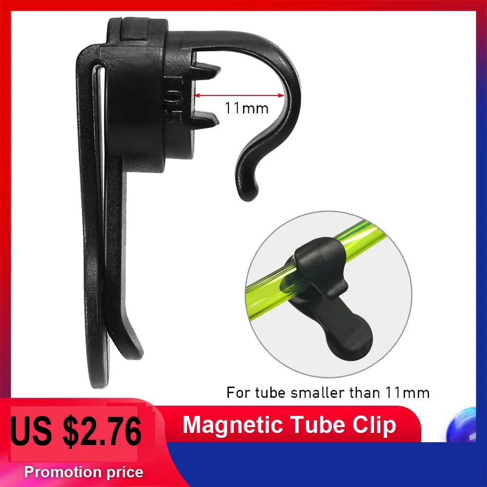 

Outdoor 11mm Magnetic Tube Clip Hydrator Water Bladder Hose Clip Cycling Running Water Bag Sport Bladder Magnetic Hose Holder