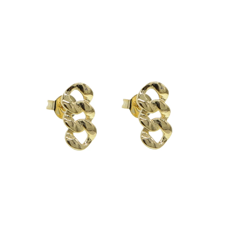 2026 new chain earring arrived designer unique cuban link chain shape pave cz chain big luxury women hiphop earring fashion