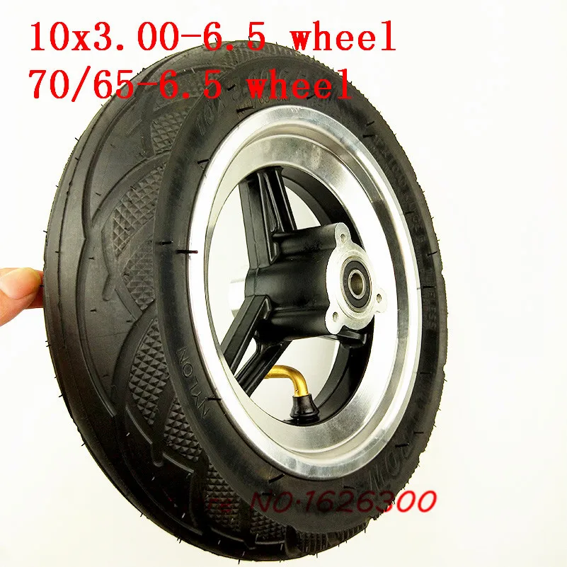 

Size 10x3.00-6.5 Vacuum Tire Wheels 70/65-6.5 Tubeless Tyre and Alloy Wheel Hub 10 Inch Electric Scooter Front