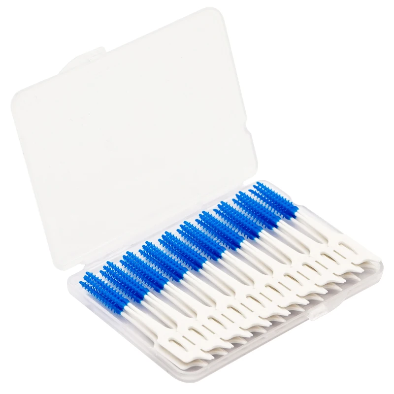 

40pcs Silicone Interdental Brushes Super Soft Dental Cleaning Brush Teeth Care Dentist Floss Toothpicks Oral Tools