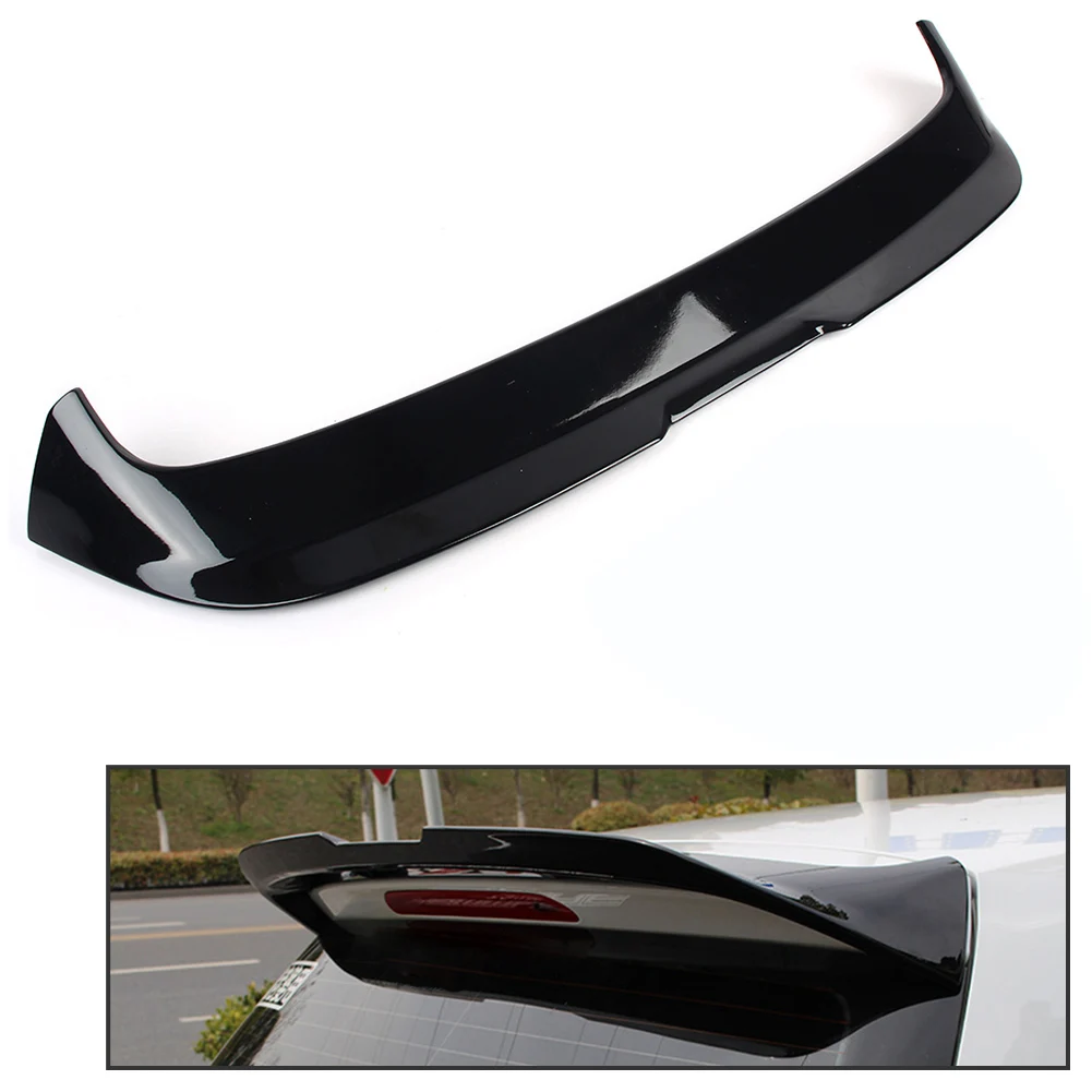 

Car Rear Trunk Tail Wing V Style Spoiler Lip Splitter Kits Gloss Black ABS For VW Golf 7 7.5 TSI TGI GTE GTD 2014-2019