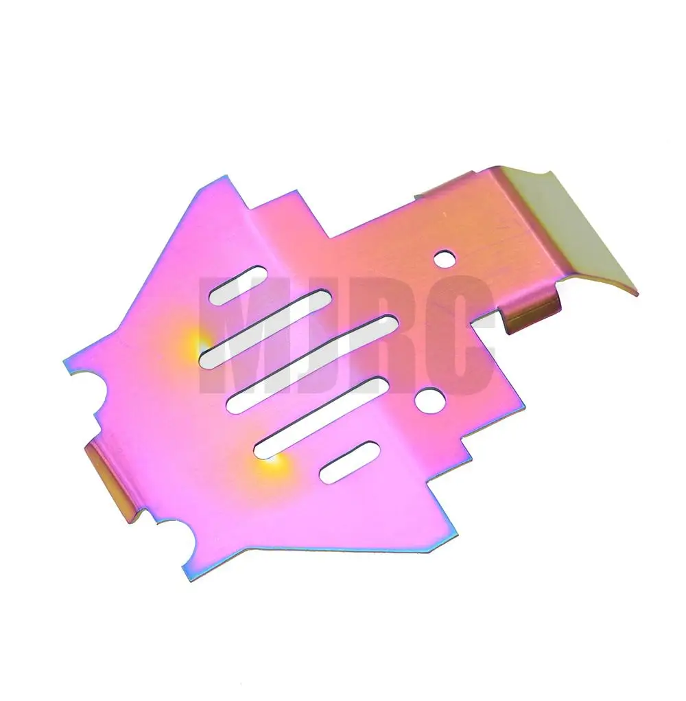 5 szt. Stalowe Osłony Ochronne na Oś Zderzaka Antykolizyjne Płyty Ochronne Podwozia do Trax 1/10 Rc Crawler Trx-4 Trx4