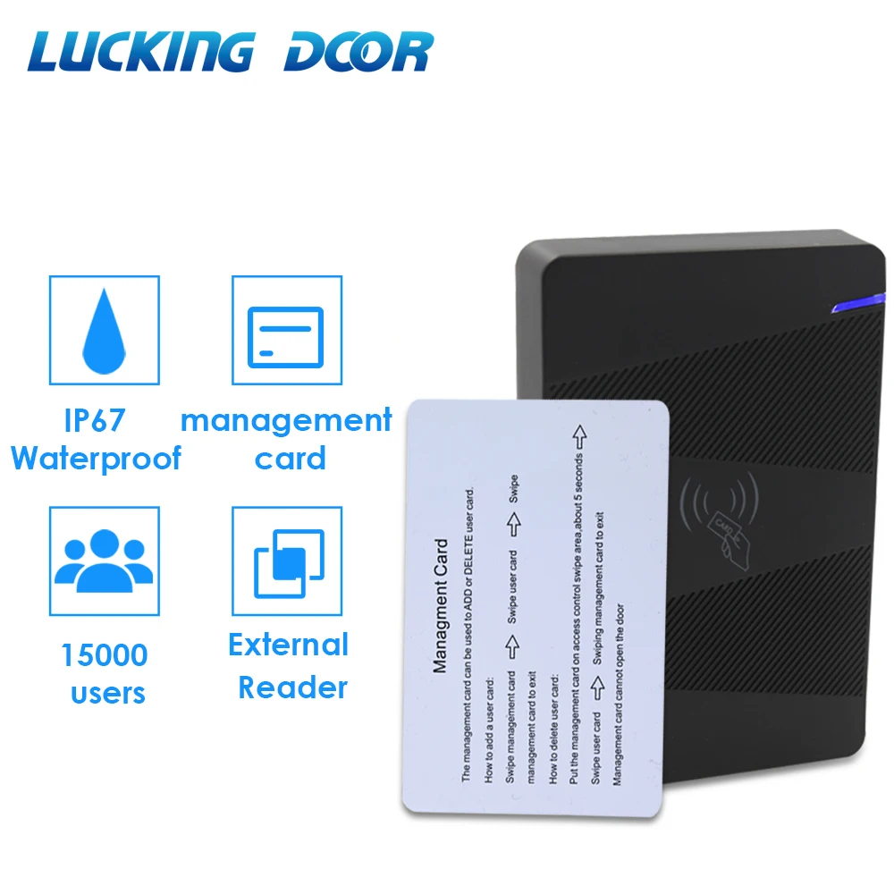 IP67 Waterproof 125Khz Rfid Access Control EM Card Access Control Outdoor Access Control System No keypad 15000 User