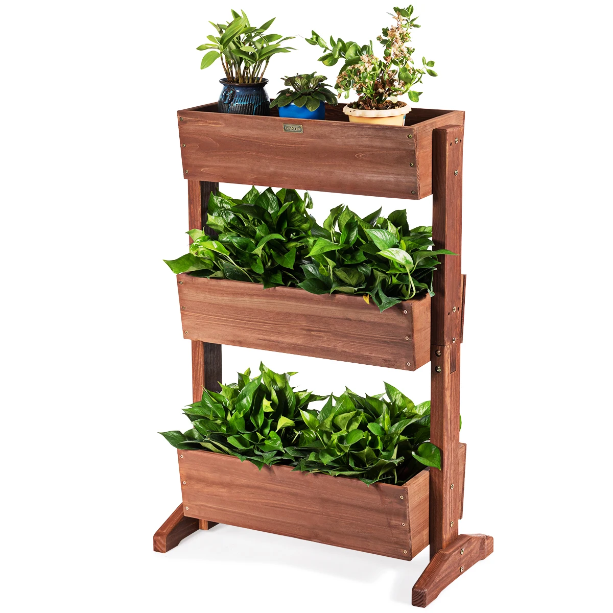 3-Tier Raised Garden Bed Vertical Freestanding Elevated Planter Patio Balcony