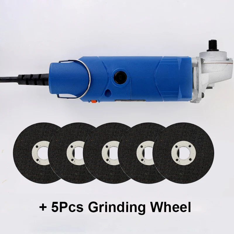 RIESBA 220v 360w EU Plug Adjustable Speed angle grinder polishing machine Electric mill High Quality + Grinding Wheel