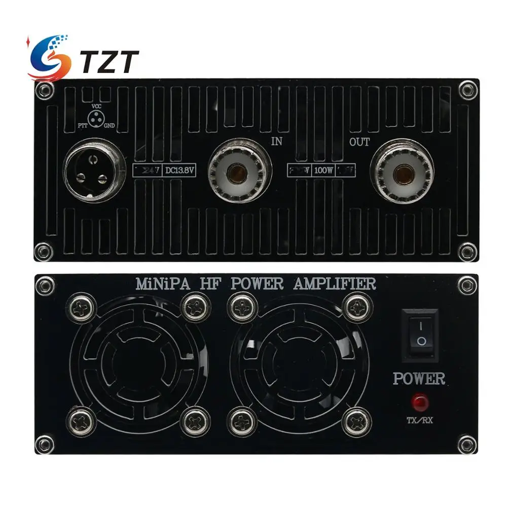 TZT Assembled MiNi 100W HF Power Amplifier Shortwave Power Amplifier MiniPA100