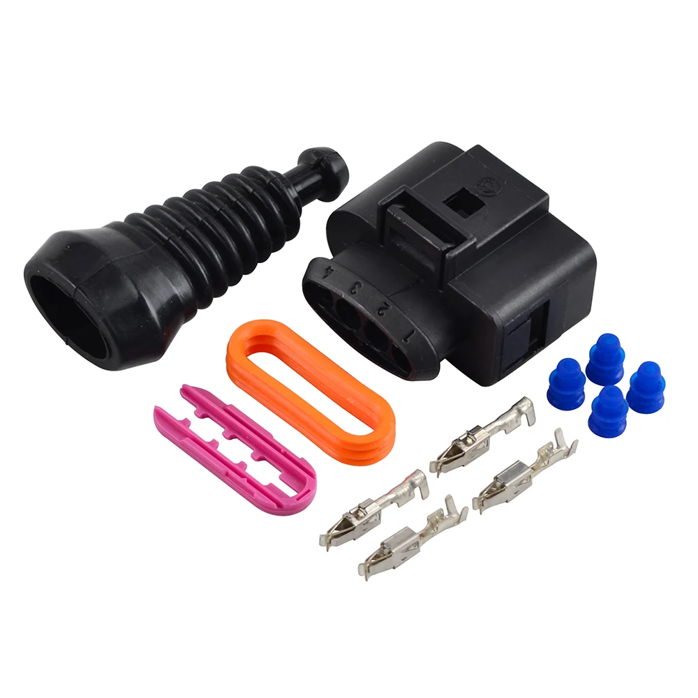 1/4 Set Ignition Coil Wiring Harness Connector Plug Repair Kit Car Coil on Plug Replacement For Audi A4 A6 A8 For VW 1J0998724