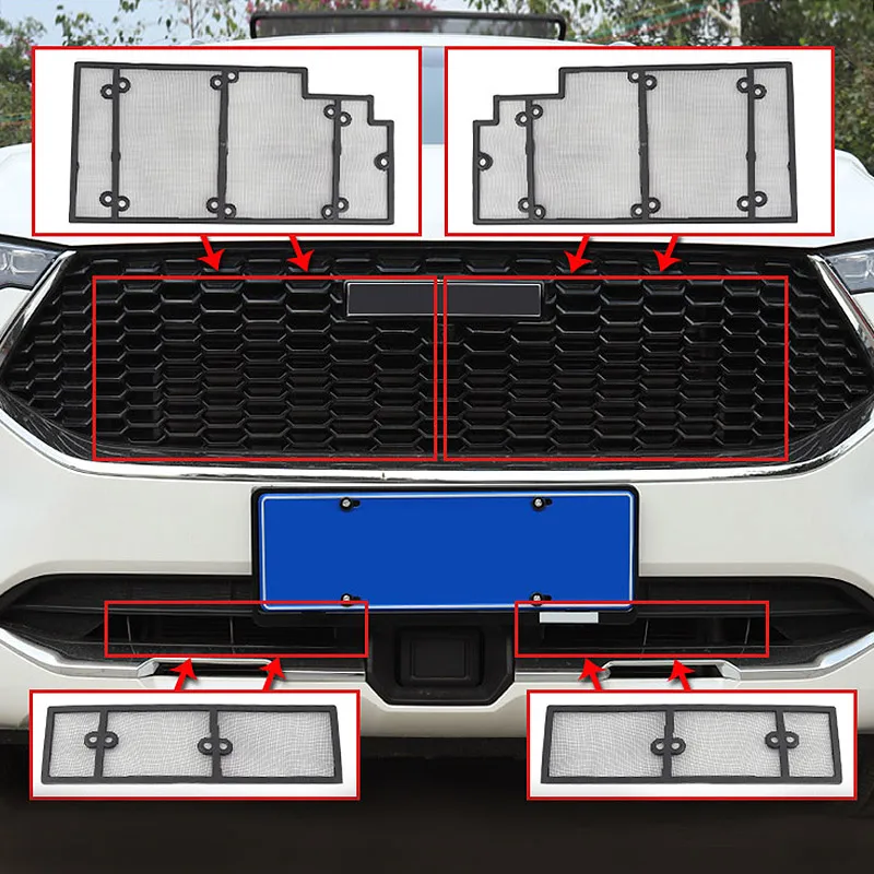 

Hivotd For Haval F7 F7X 2018 2019 2020 Accessories Front Grille Insect Net Screening Insert Mesh Decoration Covers Car Styling