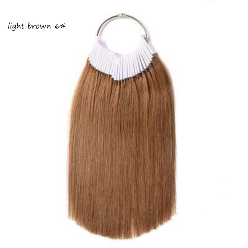 30pcs/set human hair color rings color chart hair strands test For beauty salon hairdressing salon supplies hair on rings