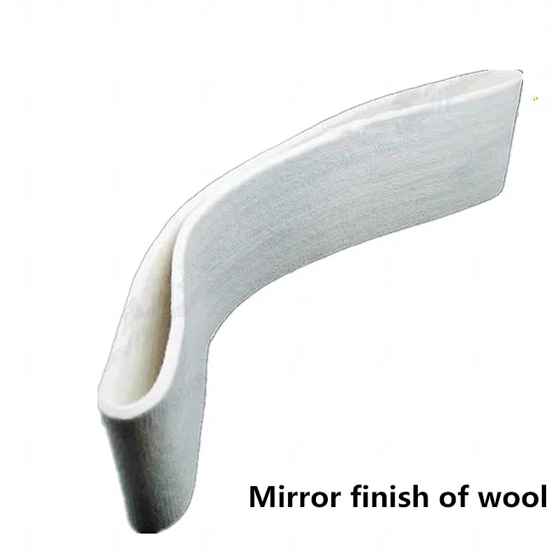 2 Pieces 40*740mm Wool Felt Polishing Belt Stainless Steel Pipe Sanding Belts Mirror Polish Wire Polisher