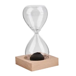 1Pc Awaglass Hand-blown Timer clock Magnet Magnetic Hourglasses ampulheta crafts sand clock timer Christmas Home Decorating LY