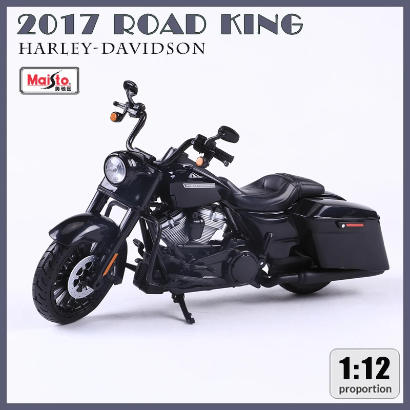 

Maisto 1:12 Harley-Davidson 2017 ROAD KING специальная модель мотоцикла из сплава Коллекционная Игрушечная машина