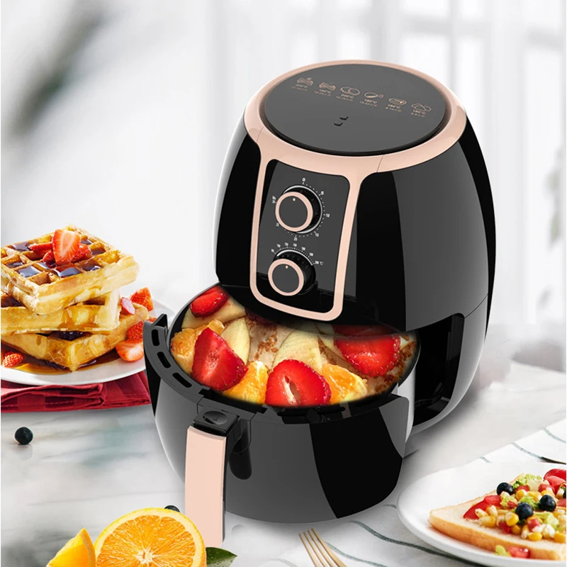 

1400W 5L Electric Air Fryer Oil Free Health Fryer Cooker Deep Frying French Fries Pizza Fryer 360°Baking