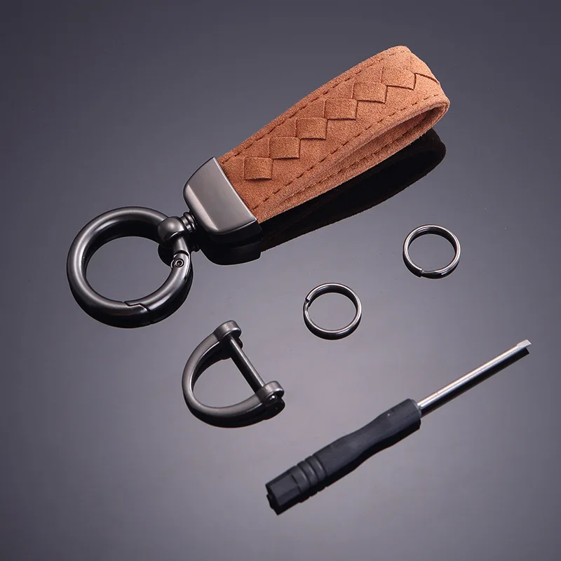 Luxury Suede Leather Car Key Chain
