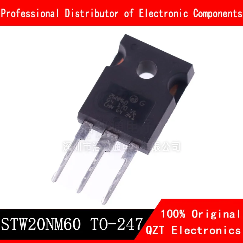 10pcs/lot W20NM60 STW20NM60 20N60 20A 600V TO-247 new original In Stock