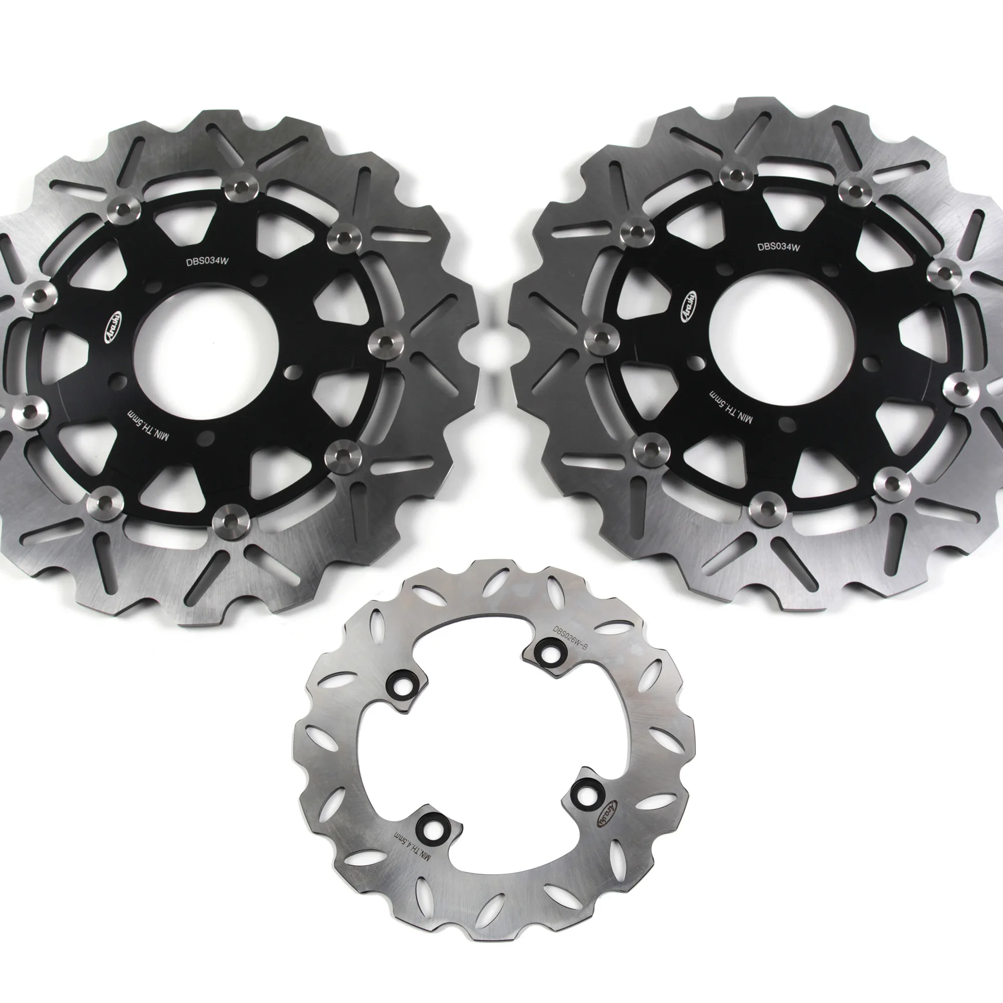 For Kawasaki ER6N 2006 - 2015 Front Rear Brake Disc Disk Rotor Kit Motorcycle ER-6N 2007 2008 2009 2010 2011 2012 2013 2014 ER6F