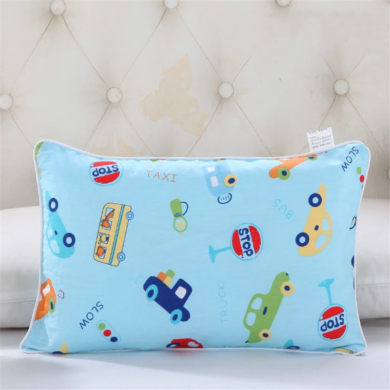 1 Piece Pillowcase Children Cartoon Pillow Cover Kindergarten Zipper Pillow Case Infant Pillow Dustproof Protective Case Baby Be