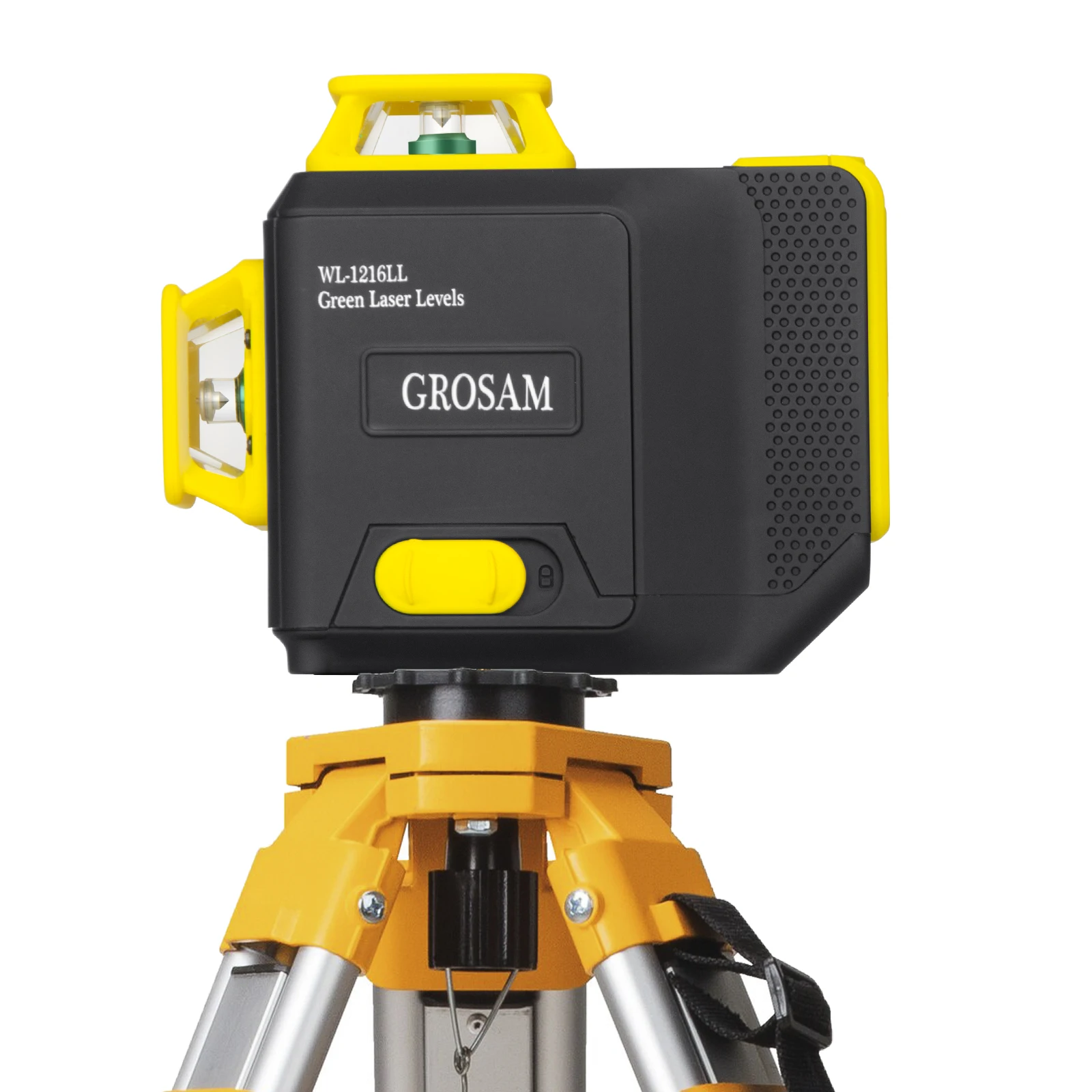 GROSAM-Nivel láser, herramienta de nivelación de 3/4D, nivelado automático, Base giratoria de 360 grados, cruce Horizontal y Vertical, nivel láser verde de gran potencia