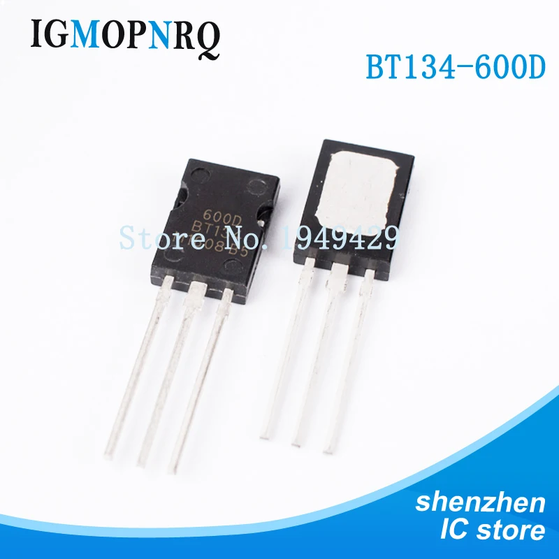 10PCS BT134 BT134-600E BT134-600 BT134-600D TO-126 bidirectional controlled thyristor new original