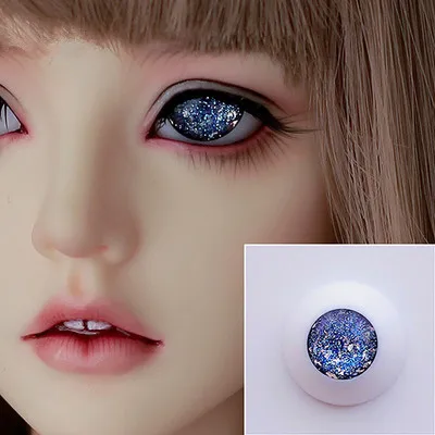 BJD doll simulation eye ball size fashion pressure eye ball 12mm14mm16mm18mm handle platinum pupil shiny eye ball multicolor