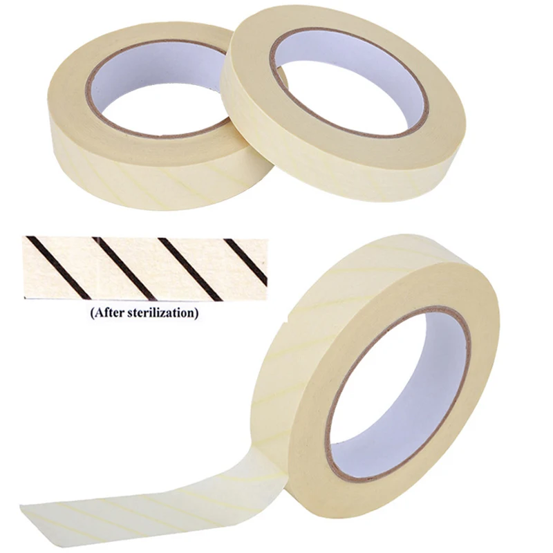 1Pcs Steam Sterilization Indicator Tape Lead-Free Latex-Free Infection Control 12mm 19mm 25MM