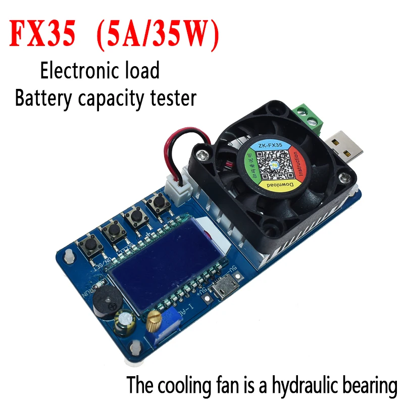 25W 35W 4A/5A obciążenie prąd napięcie zasilania Tester USB ochrony LCD wyświetlacz HD rezystor regulowany odciążający