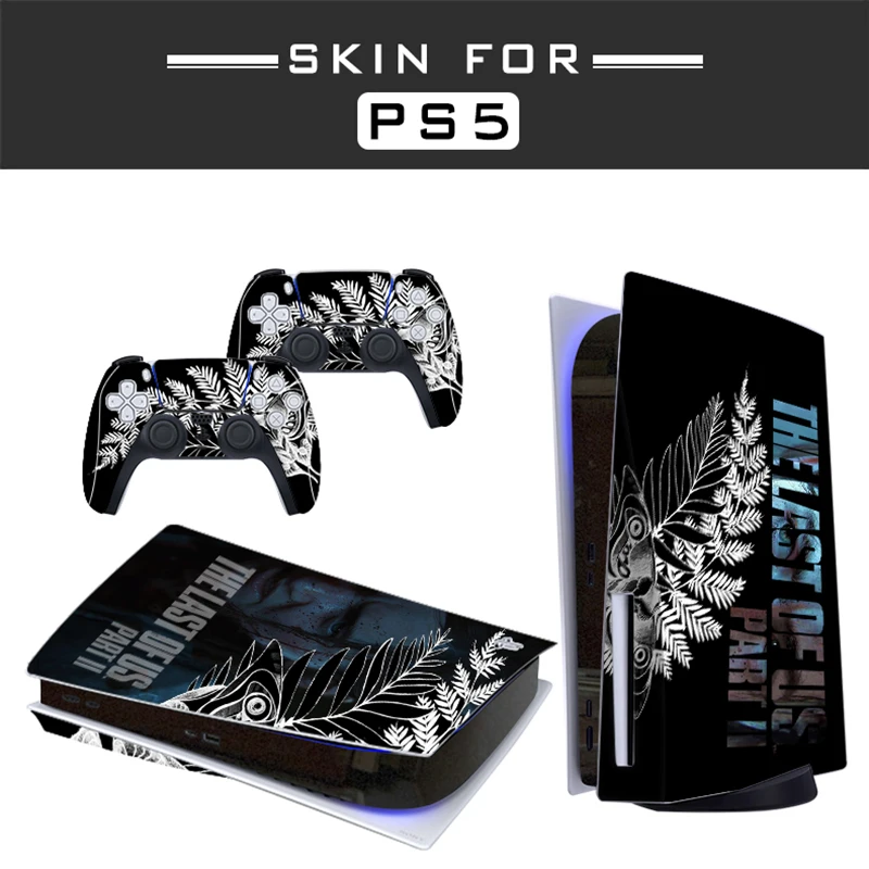 The Last of Us PS5 Standard Disc Edition Skin Sticker Decal Cover for PlayStation 5 Console and 2 Controllers PS5 Skin Sticker