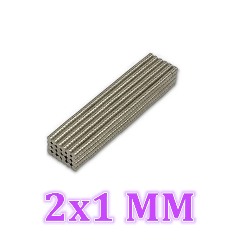 50 Pcs Round Disc Magnet Super Strong N35 Small Round Rare Earth Ndfeb Neodymium Magnet Disc 2x1MM  2MM 3MM 4MM