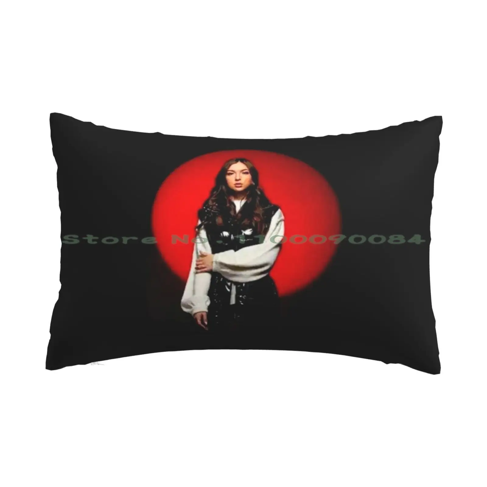 Beautiful Girl Red Circle Pillow Case 20x30 50*75 Sofa Bedroom 6 7 8 9 10 11 12 13 14 15 16 17 18 19 20 21 22 23 24 25 26 27 28